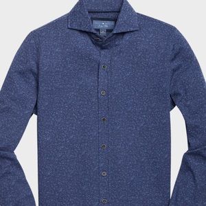 NWT Joseph Abboud Sport Shirt-Blue/Navy Floral